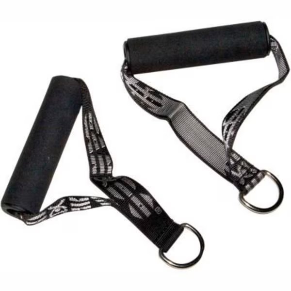 CanDo® Exercise Band Handles with D-Ring, 10 Pairs, Fabrication Enterprises, Mfr#: 10-3220-10
